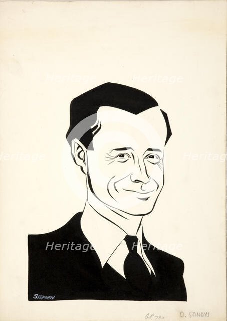 Duncan Sandys, between 1939 and 1946. Creators: Central Office of Information, Stephen Roth.