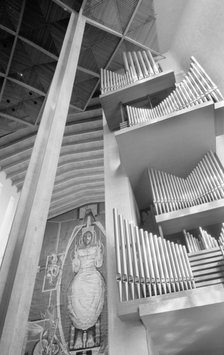 Organ pipes, Coventry Cathedral, Coventry, West Midlands, 1962-1980. Artist: Eric de Maré