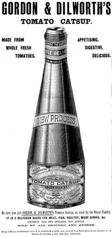 Advertisement for Gordon & Dilworth's Tomato Catsup, 1898. Creator: Unknown.