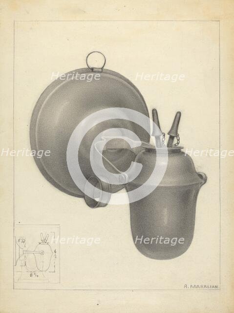 Lamp, c. 1936. Creator: Arsen Maralian.