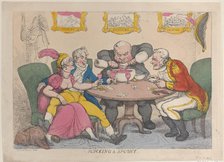 Plucking a Spoony, February 28, 1812., February 28, 1812. Creator: Thomas Rowlandson.