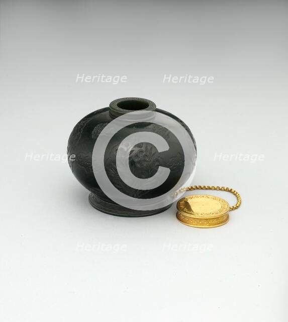 Inkpot of the Emperor Jahangir, India, dated A.H. 1028/A.D. 1618-19. Creator: Mu'min Jahangir.