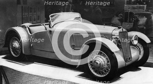 1935 Georges Irat at a motorshow. Creator: Unknown.
