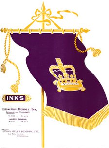 'Inks - Coronation Purple Ink', 1917. Artist: Gittings, Hills & Boothby.