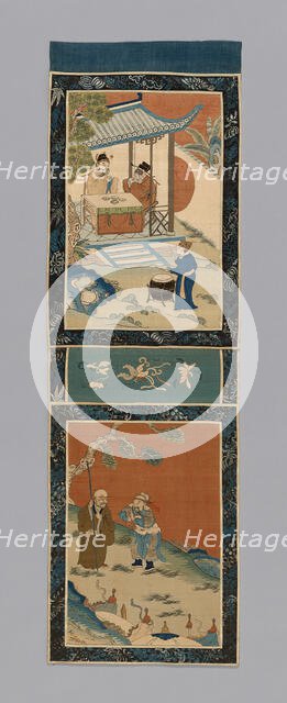Panel (For a Screen), China, Qing dynasty (1644-1911), 1875/1900. Creator: Unknown.