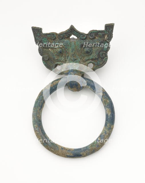 Mask and ring, Eastern Zhou to Han dynasty, 770 BCE-220 CE. Creator: Unknown.