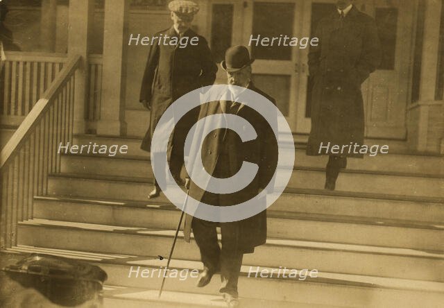 Witte leaving Wentworth Hotel, 1905. Creator: Unknown.