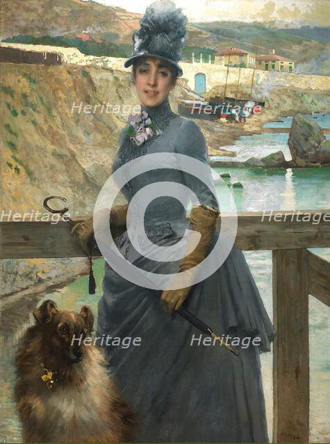 Ritratto della figlia di Jack La Bolina, 1888. Creator: Corcos, Vittorio Matteo (1859-1933).