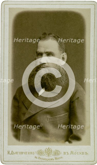 Portrait of the author Count Lev Nikolayevich Tolstoy (1828-1910).