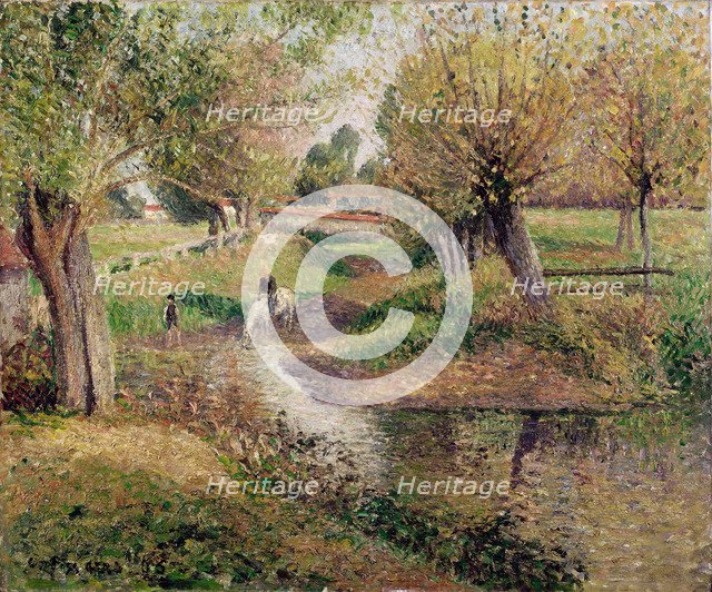 The Watering Place, Éragny, 1895.