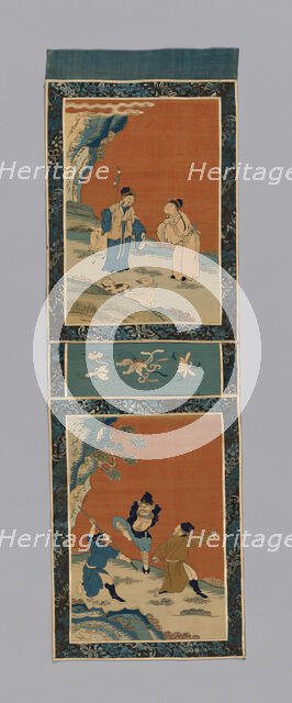 Panel (For a Screen), China, Qing dynasty (1644-1911), 1875/1900. Creator: Unknown.