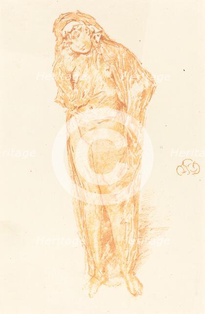 Draped Figure, Standing, 1891. Creator: James Abbott McNeill Whistler.