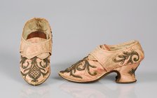 Shoes, British, 1710-49. Creator: Unknown.
