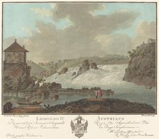 Falls of Schaffhausen, c. 1784. Creator: Charles-Melchior Descourtis.