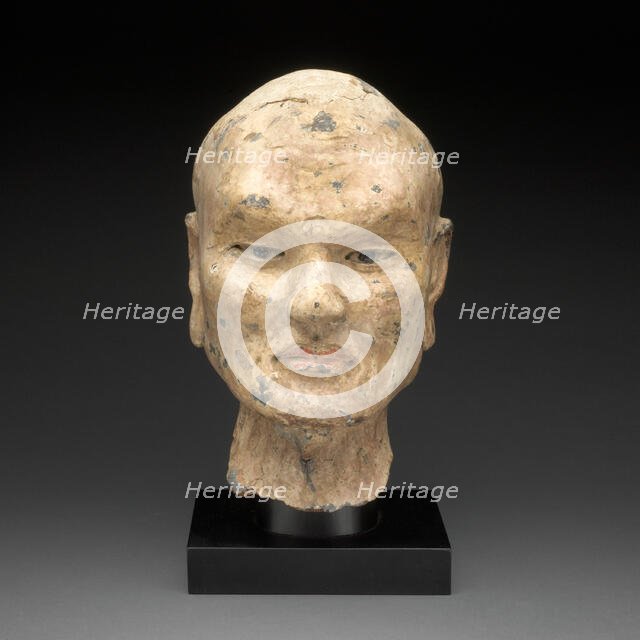 Head of Luohan, Northern Song, Liao, or Jin dynasty, c. 11th century. Creator: Unknown.