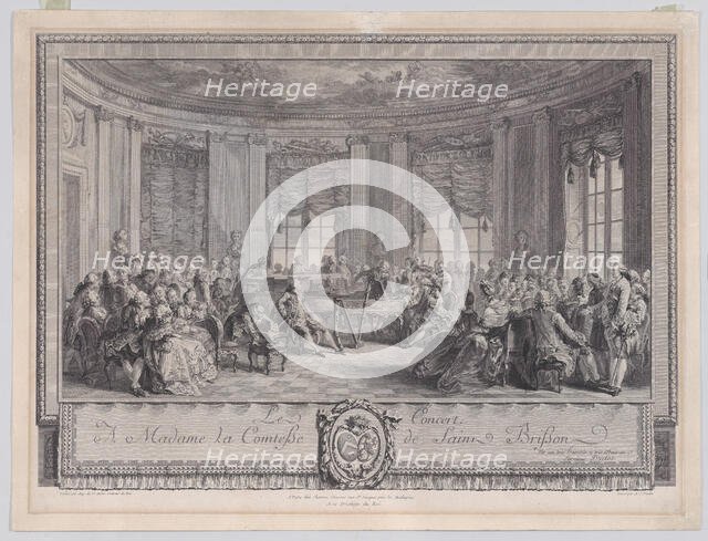 Le Concert, 1774. Creator: Antoine Jean Duclos.