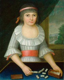 The Domino Girl, c. 1790. Creator: Unknown.