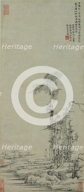 Autumn forest, c. 1510. Creator: Wen Zhengming (1470-1559).