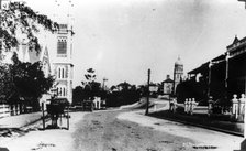Wickham Terrace, Congregational Church on the left. Baptist Tabernacle on the right, 1894. Creator: Poul C Poulsen.