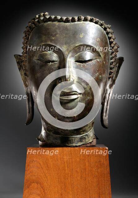 Head of Buddha Shakyamuni, 16th-17th century. Creator: Unknown.