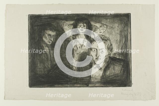 Jealousy, 1914. Creator: Edvard Munch.