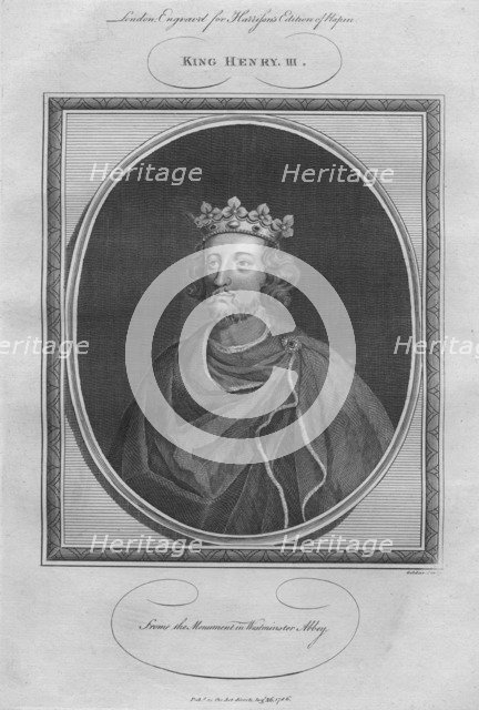King Henry III, 1786.  Artist: Anon.