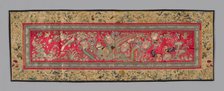 Panel (Furnishing Fabric), China, Qing dynasty (1644-1911), 1875/1900. Creator: Unknown.