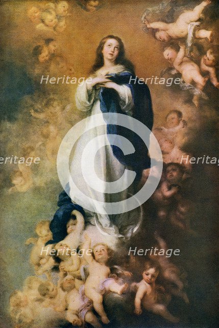 'Immaculate Conception', c1678, (1912).Artist: Bartolomé Esteban Murillo 