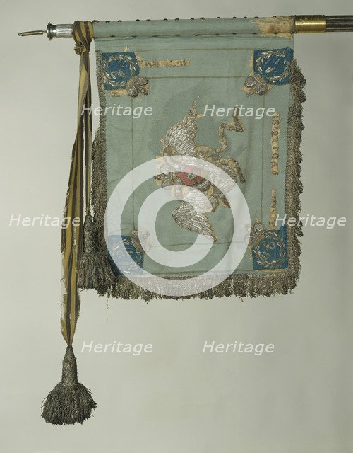 The Standard of Saint George of the His Majesty's Life-Guards Cuirassier Regiment, c. 1830. Artist: Flags, Banners and Standards  