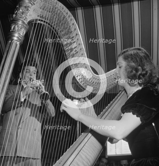 Portrait of Joe Marsala and Adele Girard, Hickory House, New York, N.Y., 1946. Creator: William Paul Gottlieb.