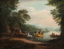 Mishap at the Ford, 1818. Creator: Alvan Fisher.