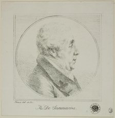 Profile Portrait of Monsieur de Sommariva, c. 1820. Creator: Vivant Denon.