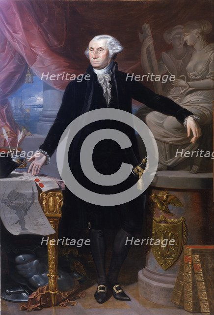 Portrait of George Washington. Artist: Perovani, Giuseppe (José) (1755-1835)