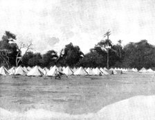 Reinforcements for Uganda: arrival of an Indian Contingent at Mombasa - another view of the..., 1898 Creator: George Montbard.