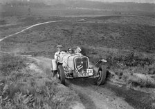 1935 Allard Special 2-seater sports taking part in the NWLMC Lawrence Cup Trial, 1937. Artist: Bill Brunell.