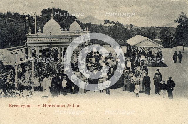 Mineral water spring no 4, Yessentuki, Russia, 1900s.  Artist: Anon