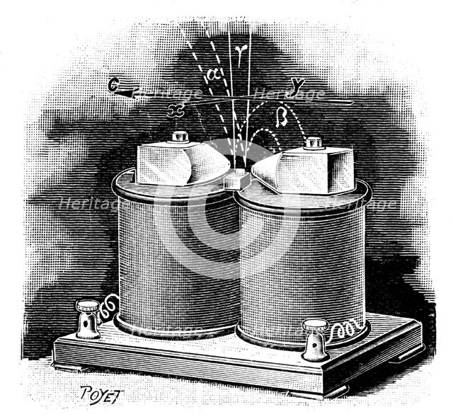 Radium experiment, 1904. Artist: Poyet