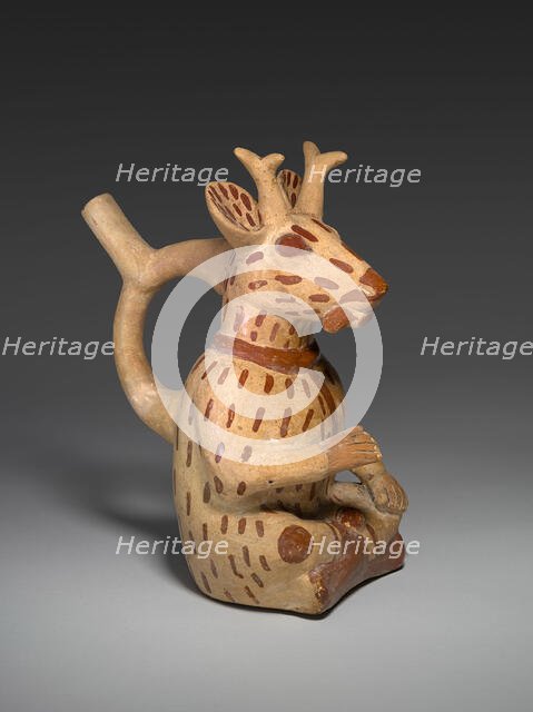 Vessel in the Form of a Deer Impersonator, 100 B.C./A.D. 500. Creator: Unknown.