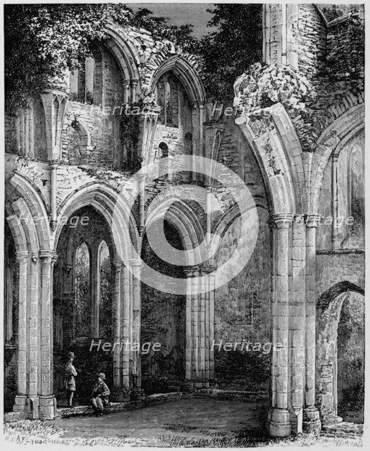 'Arches in South Transept', Netley Abbey, c1880, (1897). Artist: Alexander Francis Lydon.