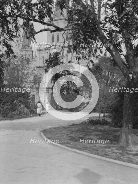 St. Louis Cathedral, New Orleans, between 1920 and 1926. Creator: Arnold Genthe.