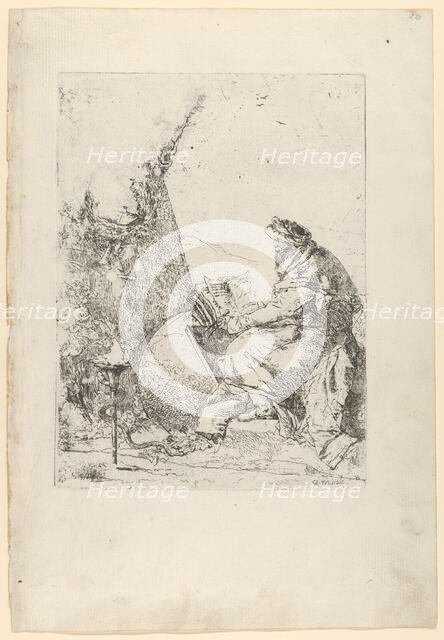 The Philosopher, from the Scherzi, ca. 1740. Creator: Giovanni Battista Tiepolo.