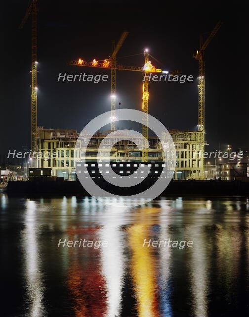 Vauxhall Cross, Albert Embankment, Vauxhall, Lambeth, London, 03/12/1990. Creator: John Laing plc.