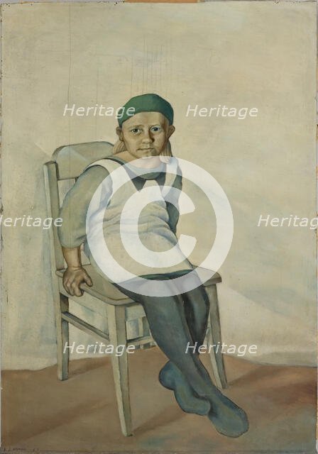 Seated Girl, 1932. Creator: Vilho Lampi.
