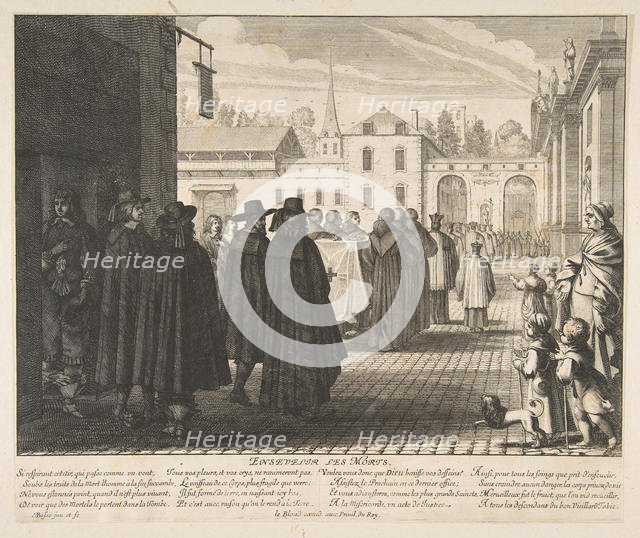 Burying the Dead (Enseveliir les morts). Creator: Abraham Bosse.