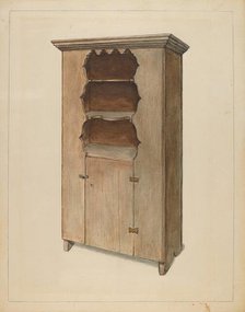 Cupboard, c. 1936. Creator: Bernard Gussow.