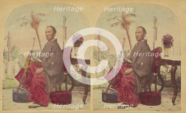 Shiozawa Hikojiro, Member of the First Japanese Diplomatic Mission to the..., neg 1860; print 1860s. Creator: Charles De Forest Fredricks.