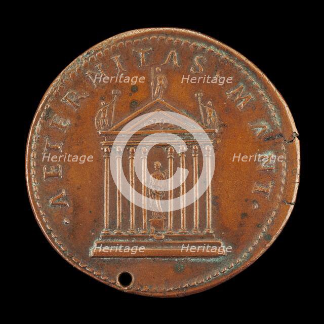 Temple of Eternity [reverse], c. 1520/1530. Creator: Giovanni da Cavino.