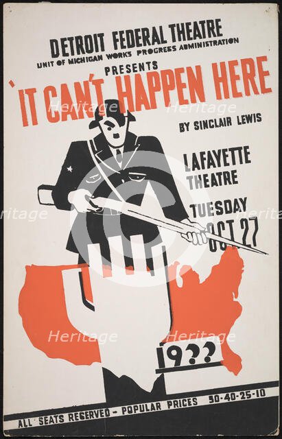 It Can't Happen Here, Detroit, 1936. Creator: Unknown.