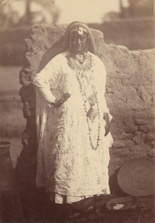 Portrait of a North African Woman, 1865. Creator: Théodule Deveria.