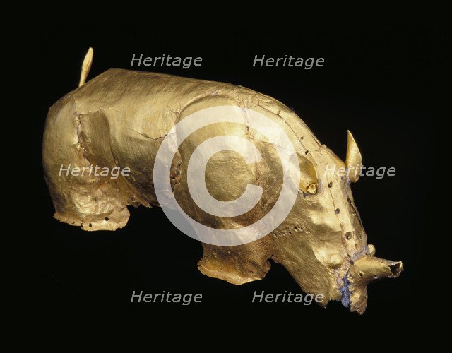 The golden rhinoceros of Mapungubwe, ca 1220-1290.